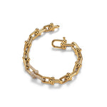 Pulsera Full Eslabones Dorados y Zirconias