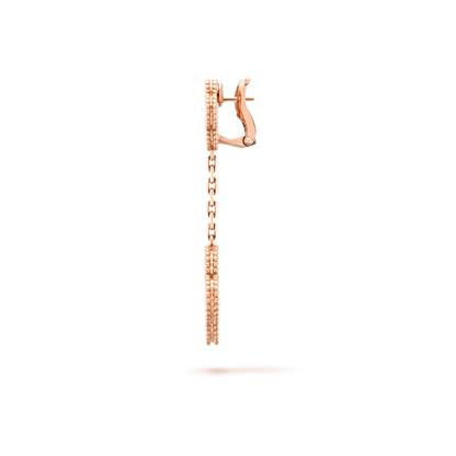 Pendientes Trébol Colgantes Rosado