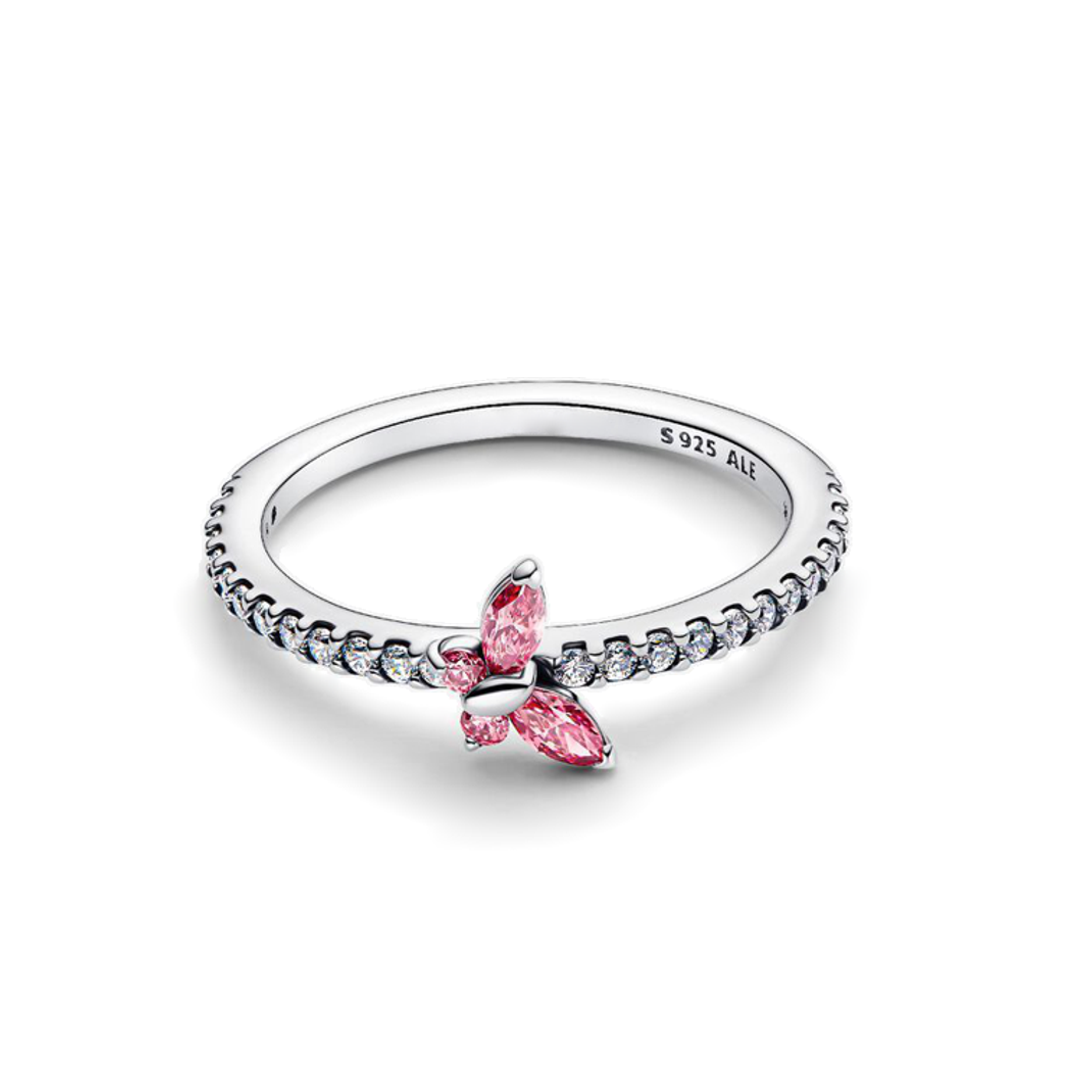 Anillo Mariposa Rosa
