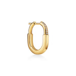 Pendientes Locks Dorados y Zirconias