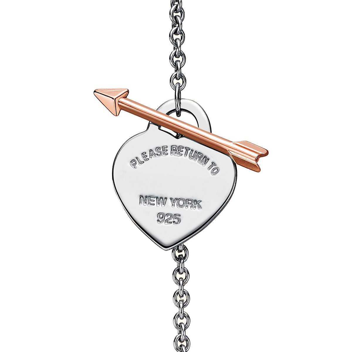 Pulsera Corazón Flecha Rosada