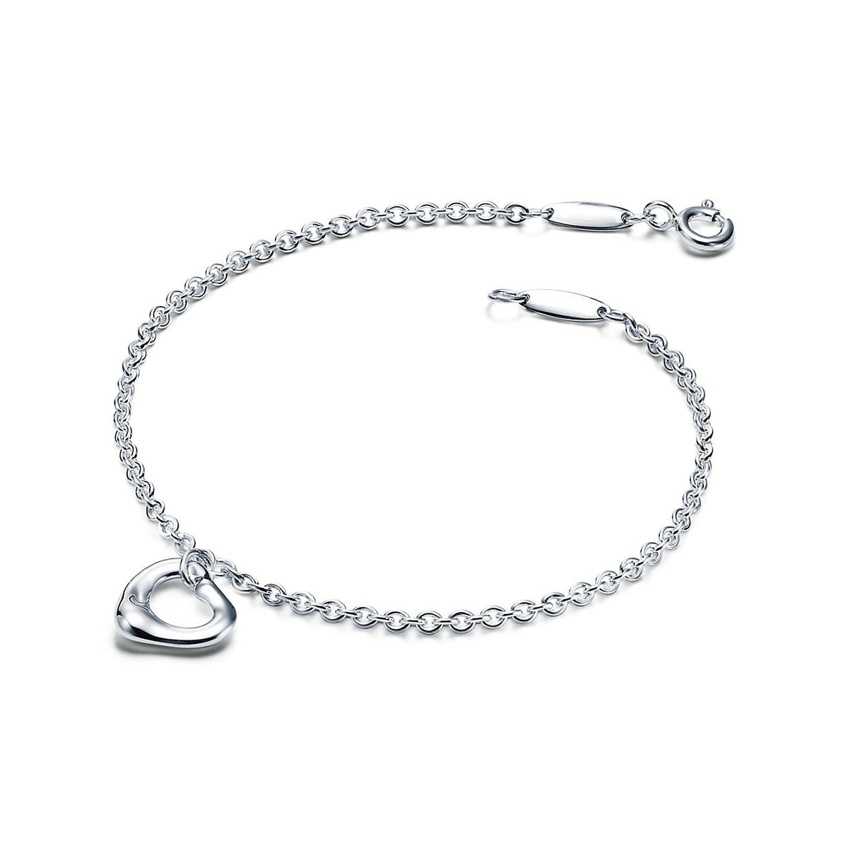 Pulsera Corazón Plateado