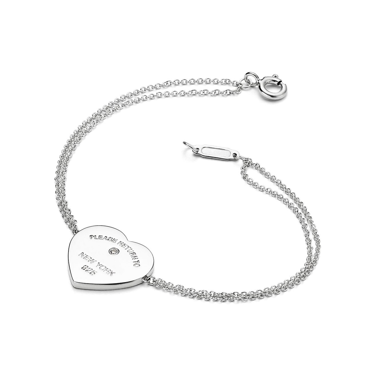Pulsera Corazón Cadena Doble