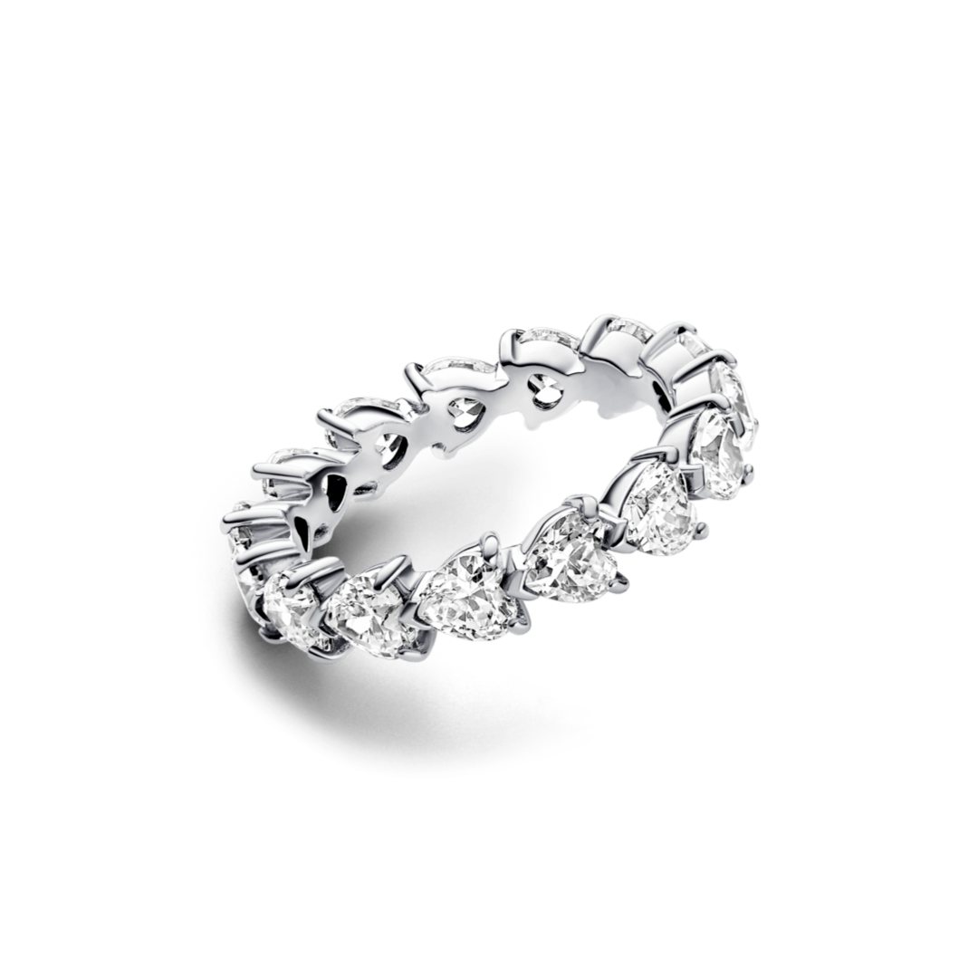 Anillo Fila Corazones