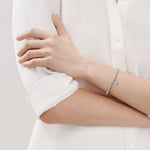 Pulsera Corazón Plateado