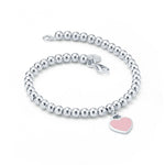 Pulsera Corazón Rosa
