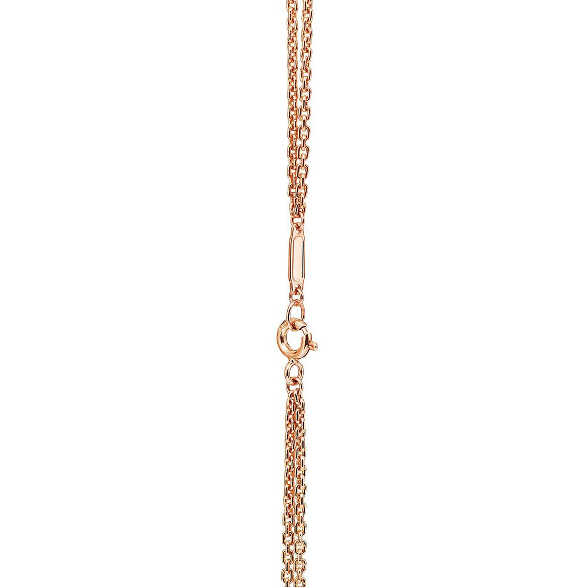Collar Eslabon Rosado con Zirconias