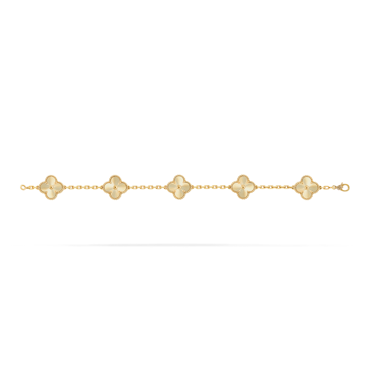 Pulsera Trébol Dorada Clásica