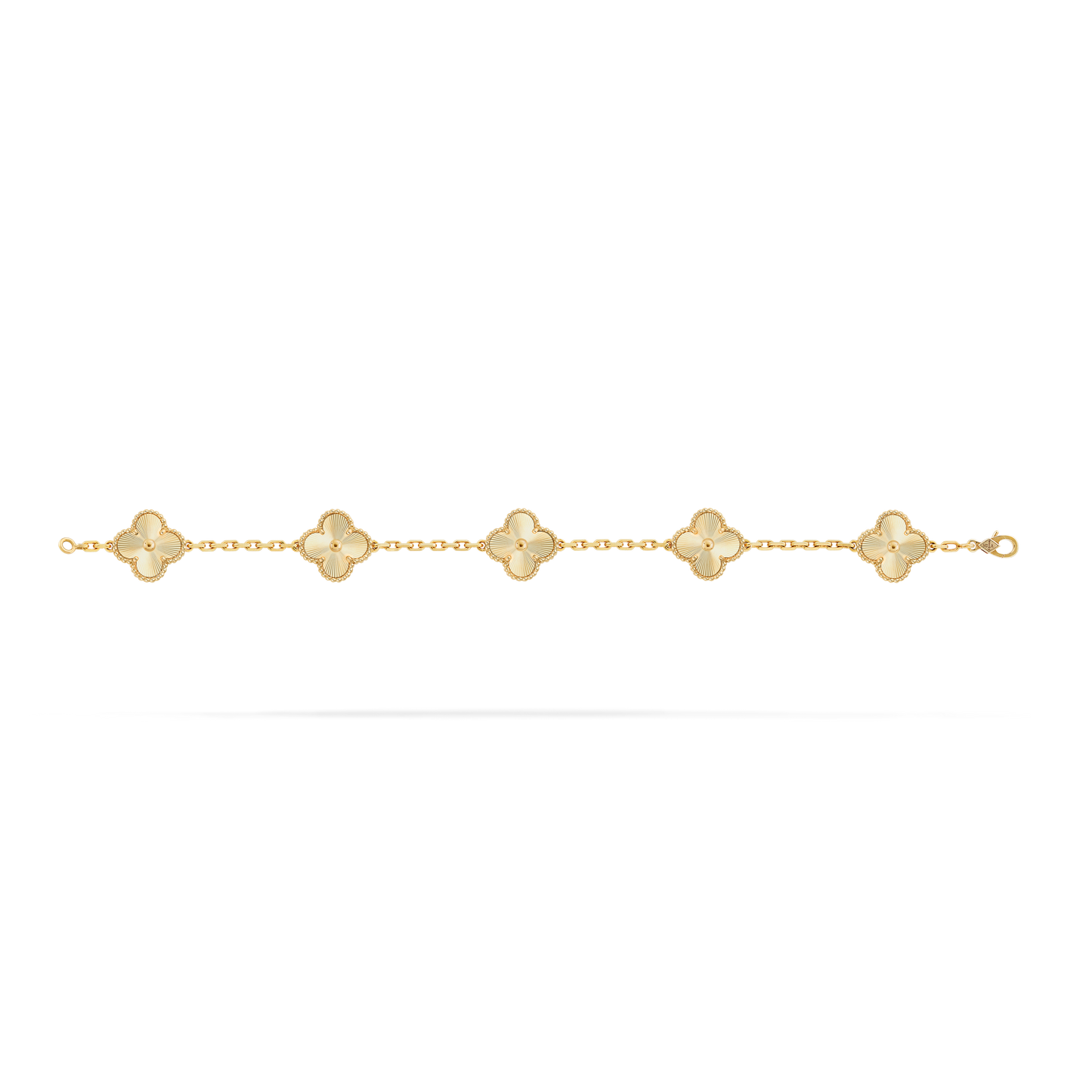 Pulsera Trébol Dorada Clásica