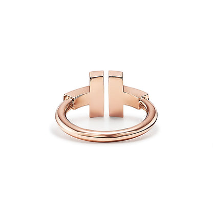 Anillo Rosado T Plateada