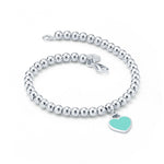 Pulsera Corazón Azul