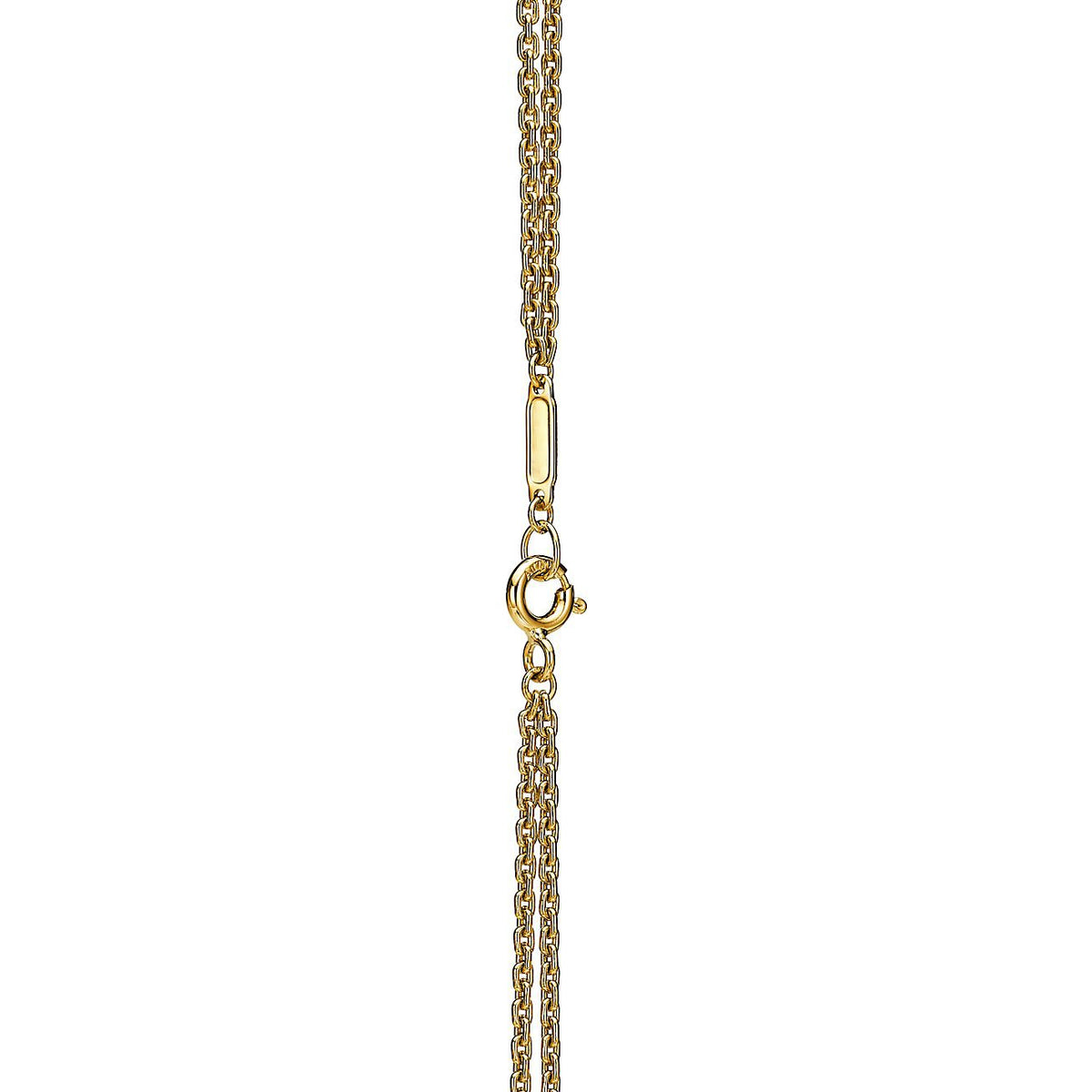 Collar Eslabon Dorado con Zirconias