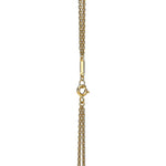 Collar Eslabon Dorado con Zirconias
