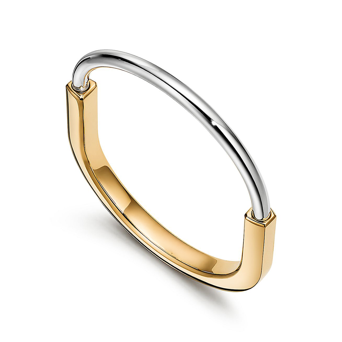 Pulsera Lock Dorado Plata