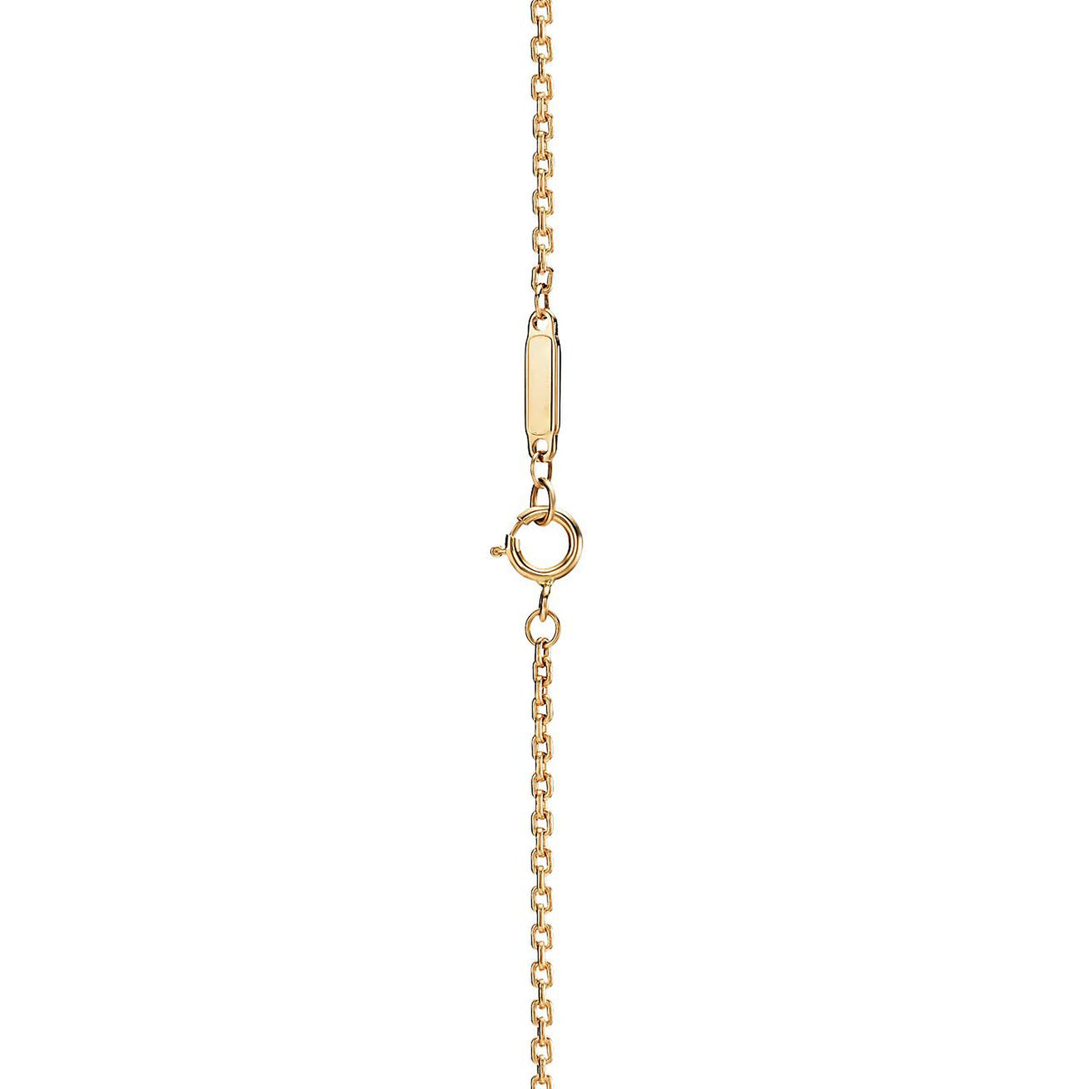 Collar Eslabon Dorado Vertical