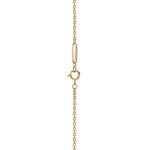 Collar Eslabon Dorado Vertical