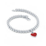 Pulsera Corazón Rojo