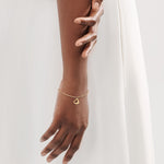 Pulsera Corazón Dorado