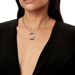 Collar Lock Grande Plateado