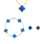 Kit 3 en 1 Trébol Azul y Dorado