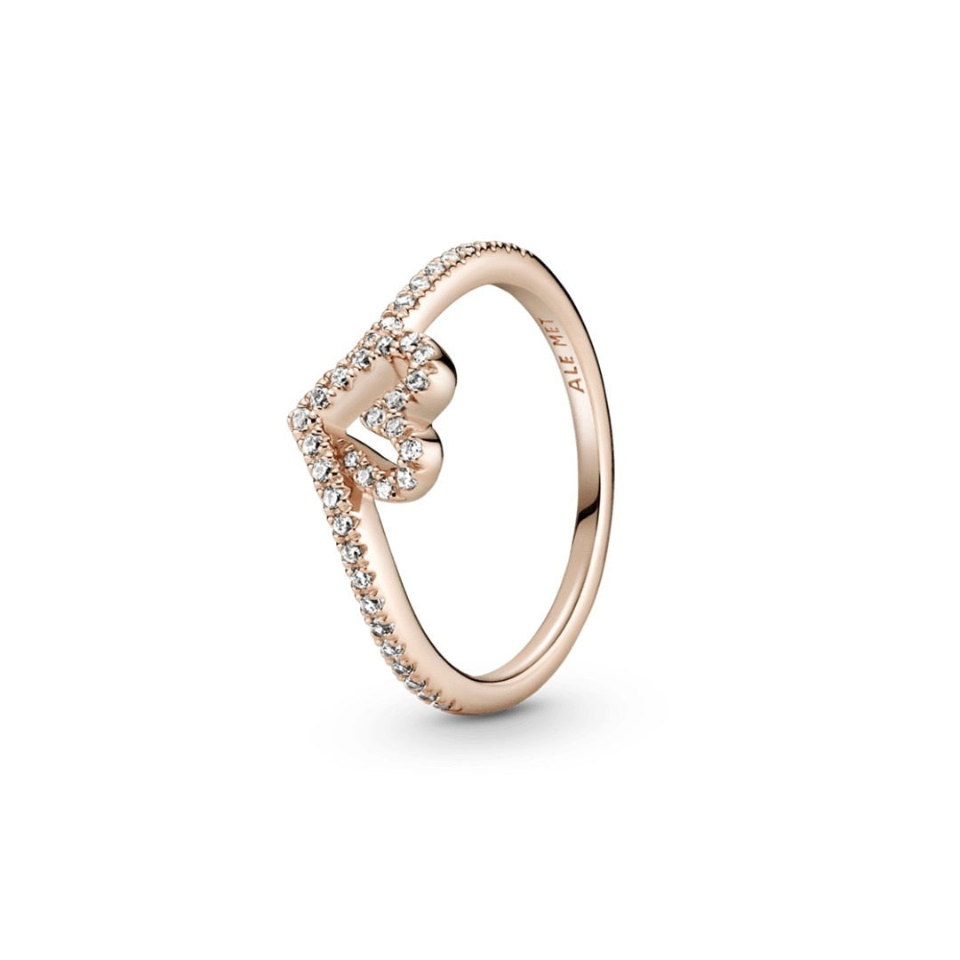 Anillo Corazón de los Deseos Rosado