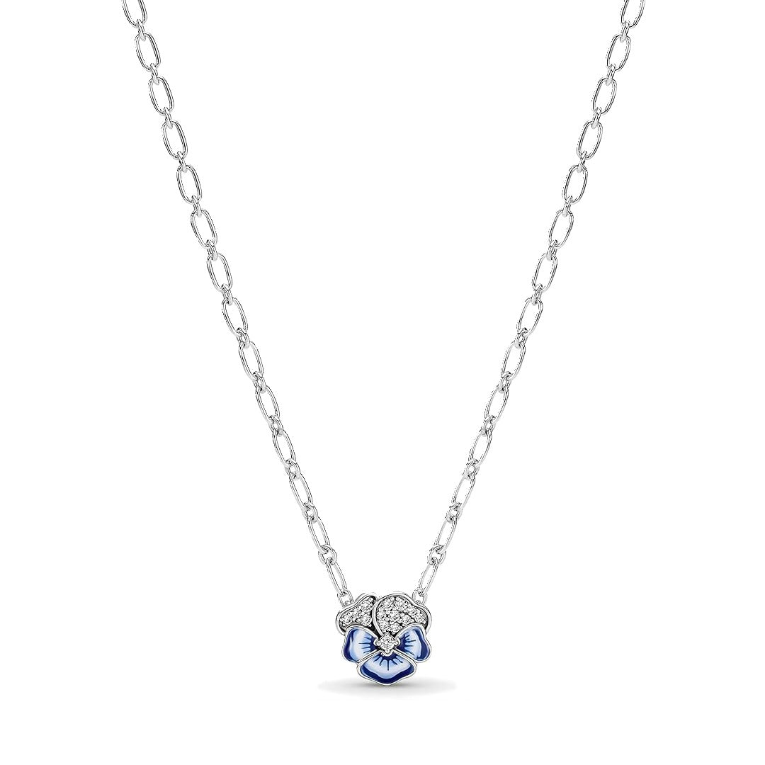 Collar Pensamiento Azul