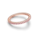 Anillo Churumbela Delgada Rosada