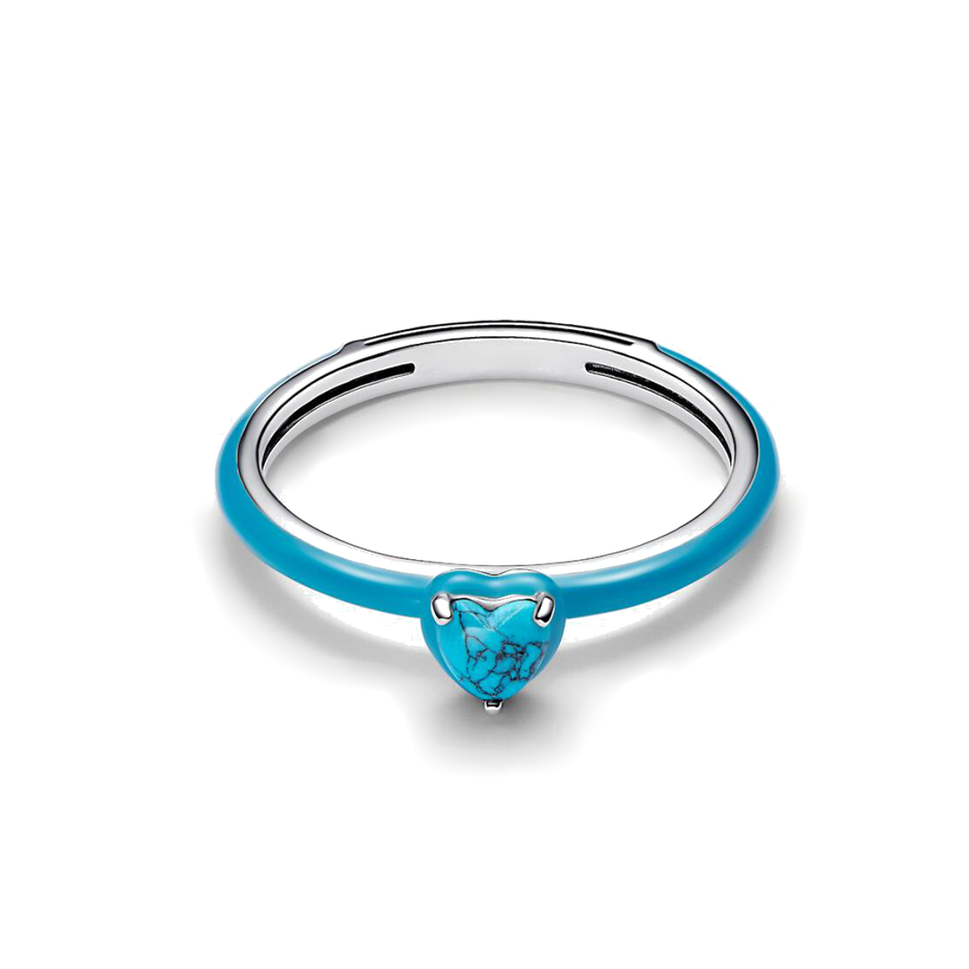 Anillo Turquesa de Corazón
