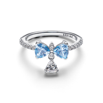 Anillo Lazo Azul Bridgerton