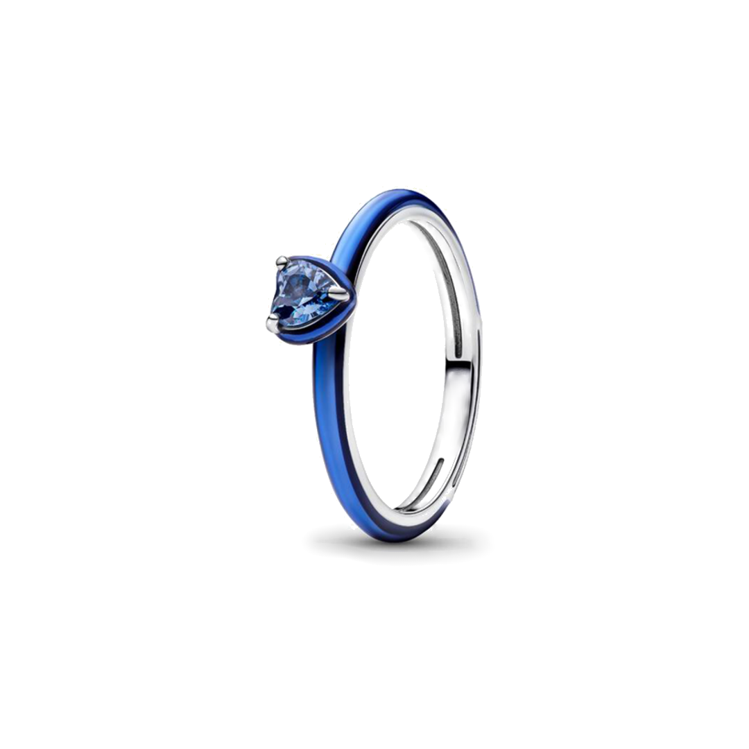 Anillo Corazón Chakra Azul