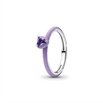 Anillo Corazón Chakra Morado