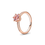 Anillo Rosado Corona Reluciente