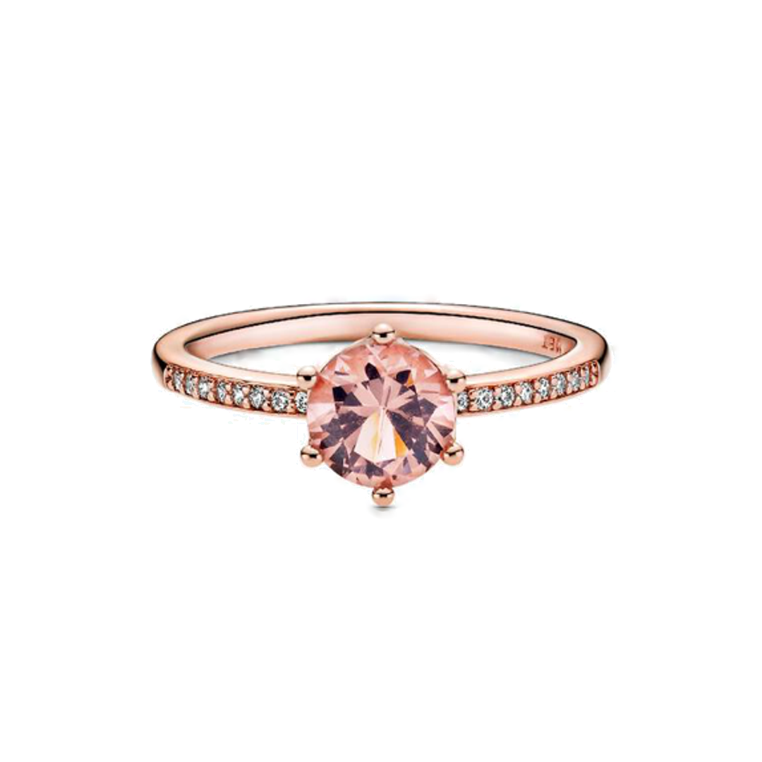 Anillo Rosado Corona Reluciente