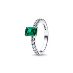 Anillo Rectangular Verde