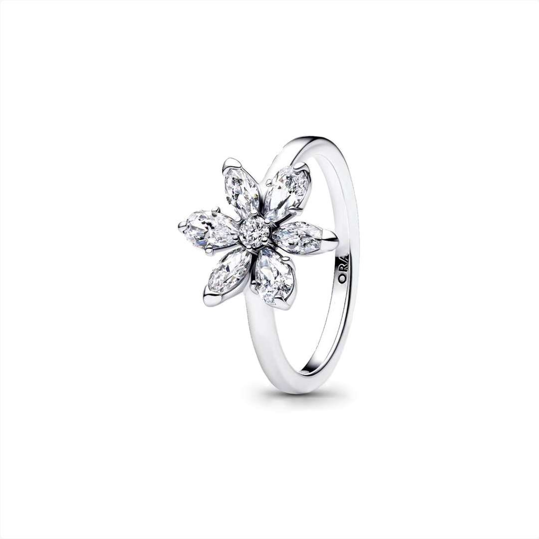 Anillo Flor Brillante