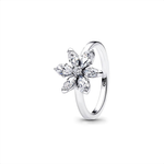 Anillo Flor Brillante