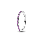 Anillo Banda Brillante Morada
