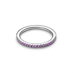 Anillo Banda Brillante Morada