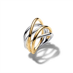Anillo Bandas Entrelazadas