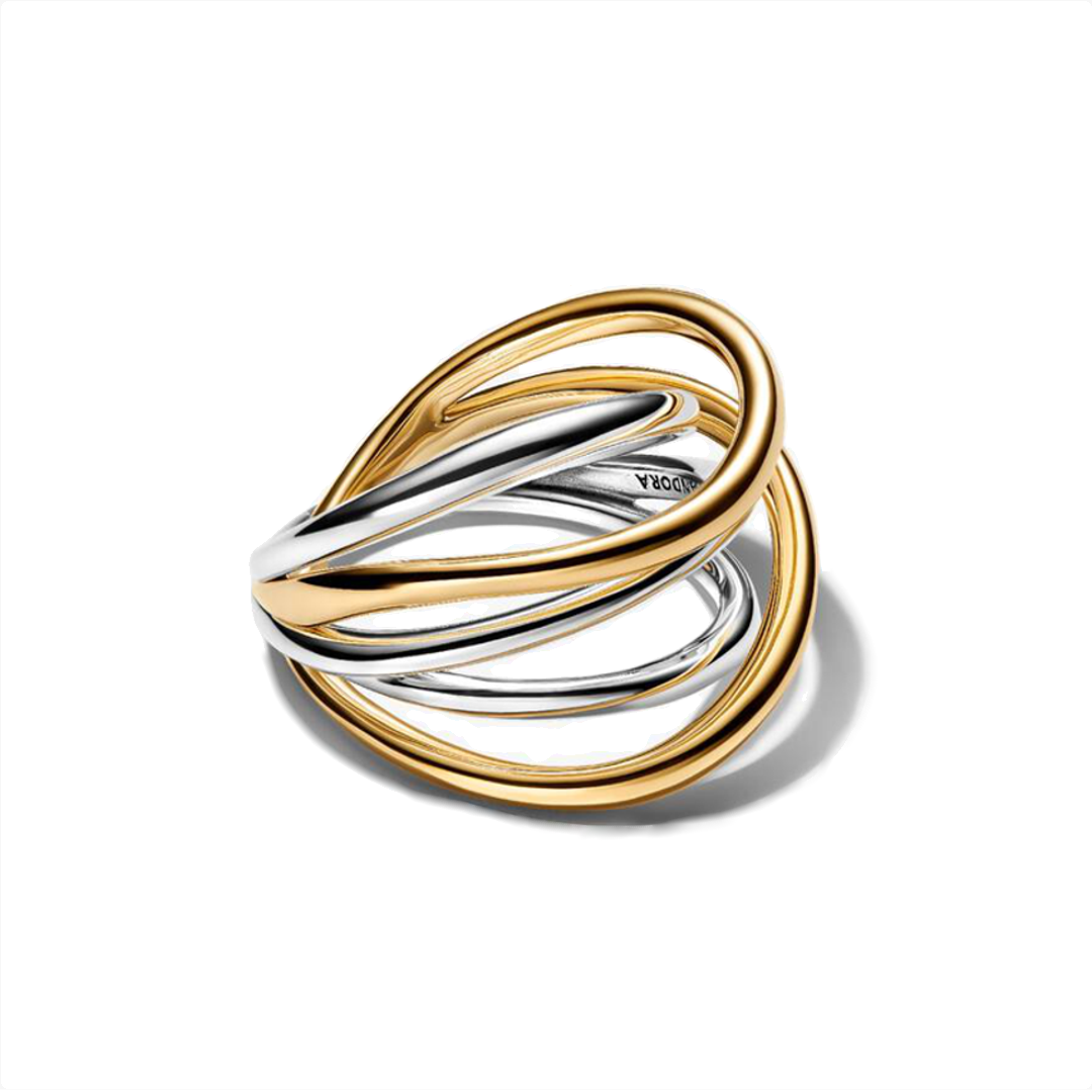 Anillo Bandas Entrelazadas