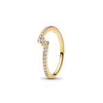 Anillo Dorado Abierto Brillante