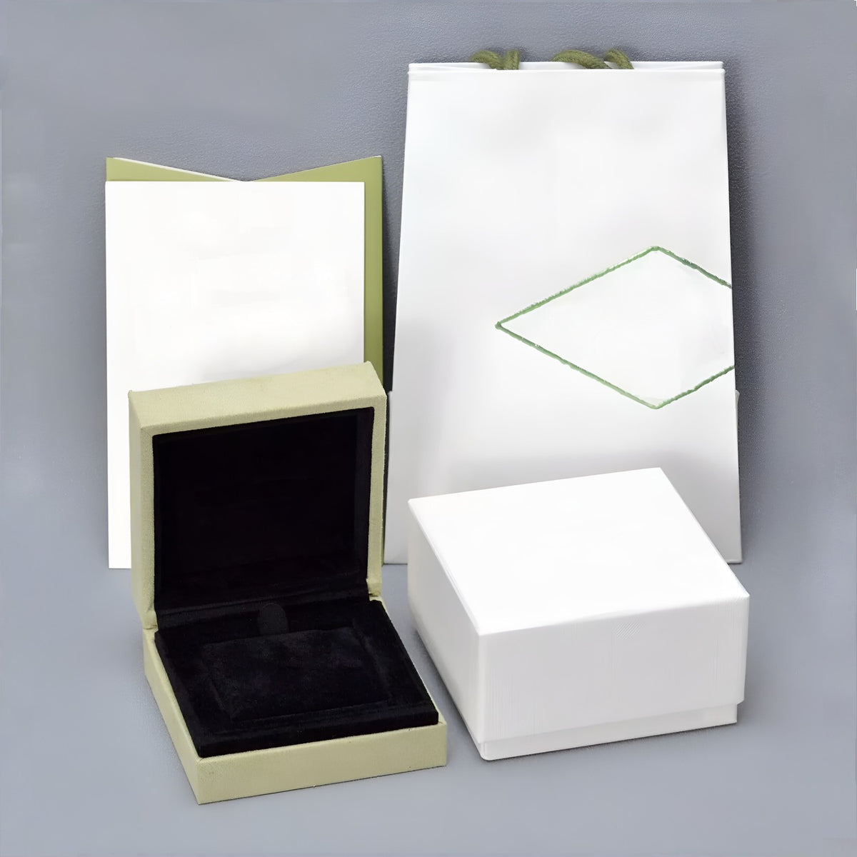 Pendientes Trébol Plata y Blanco Pequeños
