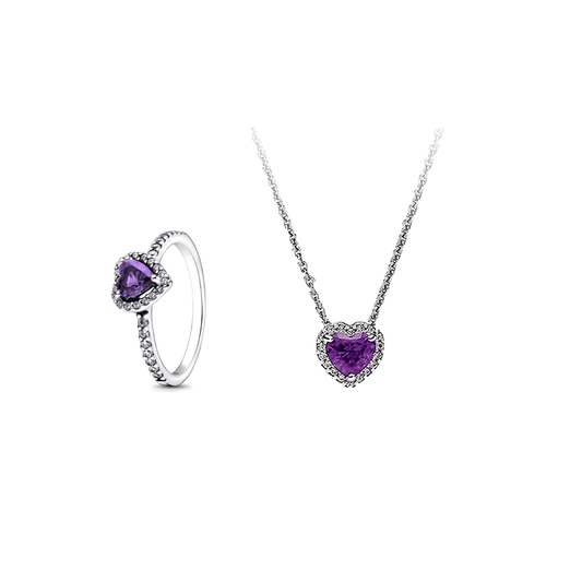 Kit 2 en 1 Corazón Morado