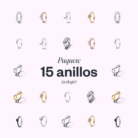 Paquete 15 anillos (a elegir)