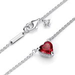 Collar Corazón Clásico Rojo