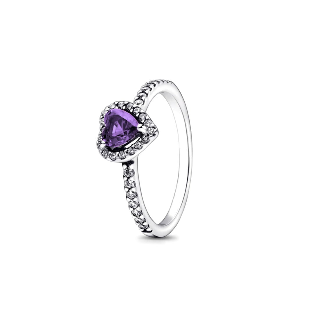 Anillo Corazón Morado