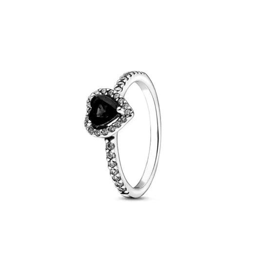Anillo Corazón Negro