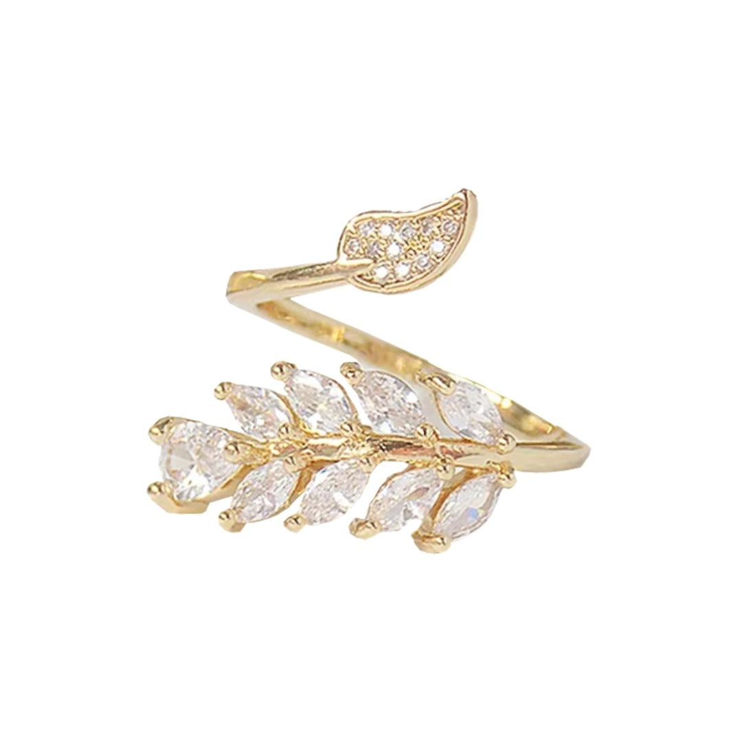 Anillo Hojas Dorado