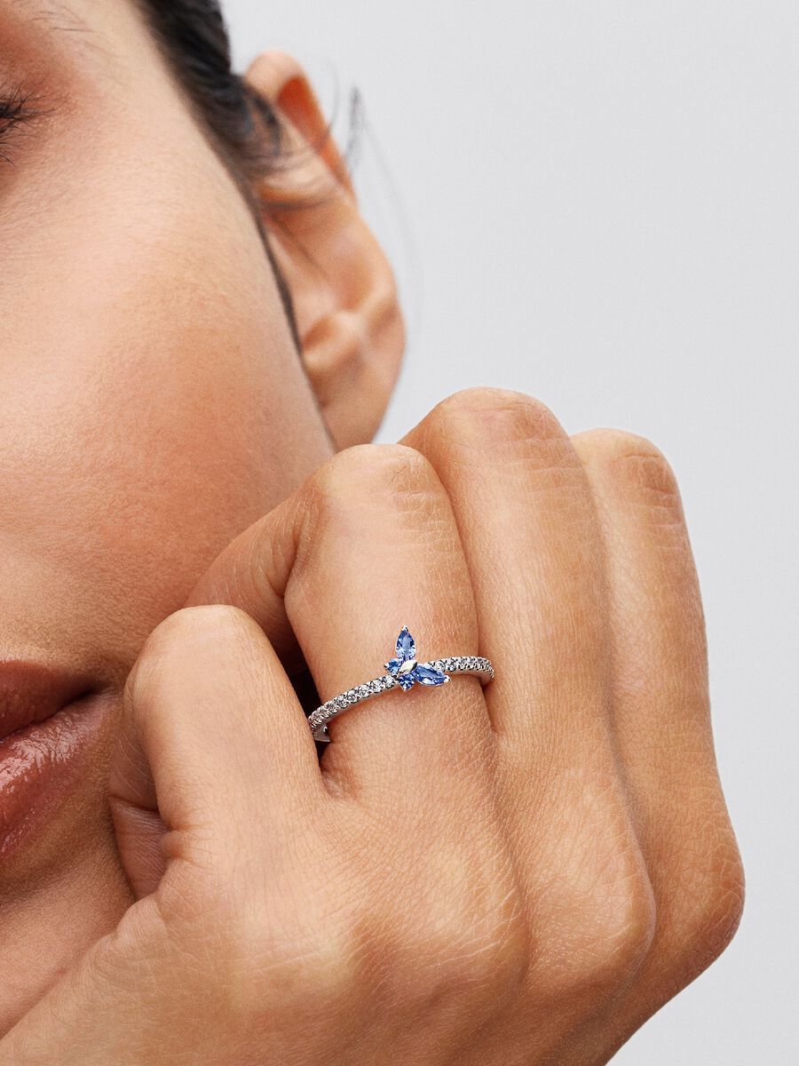 Anillo Mariposa Azul